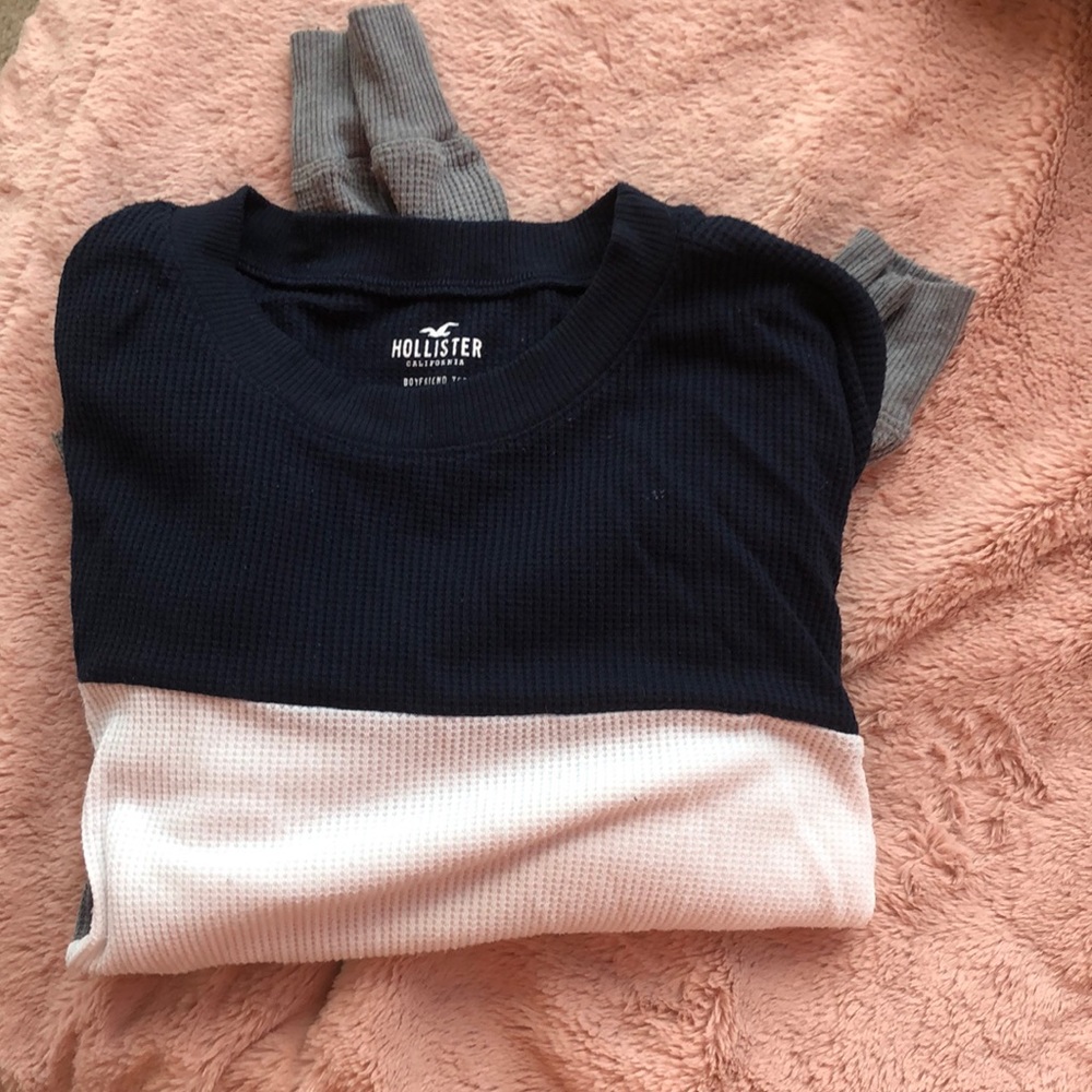 Navy/white/grey long sleeve